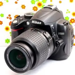 【推し活に最適！自撮りOK】Nikon D5000　スマホ転送　バリアングル液晶 ニコン Nikon D5000❤スマホ転送OK❤動画撮影・自撮り可❤手振れ補正付