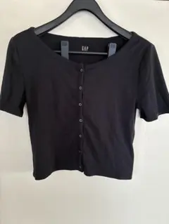 GAP ブラック ボタン付き Tシャツ Sのサムネイル