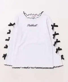 Pinkhunt リボン付き長袖Tシャツ 130cm