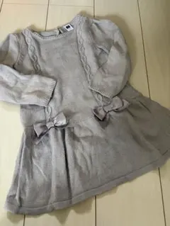JANIE AND JACK ワンピース 3years 100cm ラメ グレー