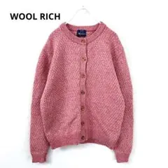 WOOLRICHウールリッチ バーズアイ ウール ニットカーディガン S578bのサムネイル
