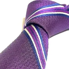 【美品】 brooks brothers レジメンタルタイ パープル USA製