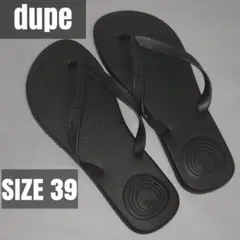 dupe ビーチサンダル black 39インチ