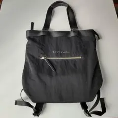 LANVIN en Bleu ポリエステルトート型リュック ブラック 2wayのサムネイル