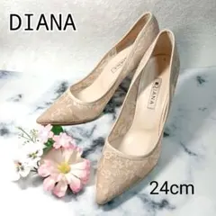 DIANA レースパンプス 24cm 日本製 ハイヒールのサムネイル