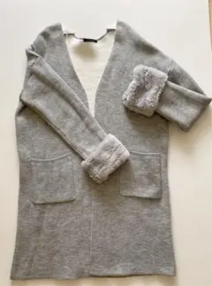 INGNI ファー付きロングカーディガン