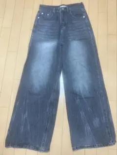 MENES Relaxed Fit Wide Leg Jeans