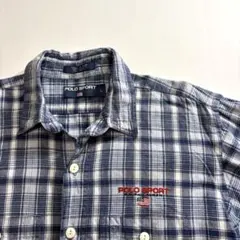 90s POLO SPORT ポロスポーツ check plaid shirt