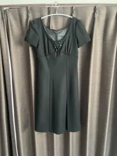 JILLSTUART ジルスチュアート 半袖 ひざ丈ワンピース 黒