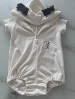 ジェラートピケ　スヌーピーボディースーツ　70