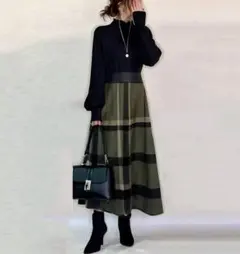 ロングワンピース ロングスカート