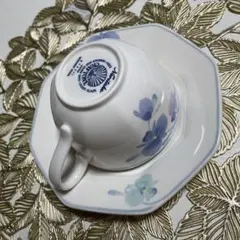 Noritake 花柄 八角形カップ・ソーサー
