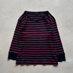 00s ralph lauren sport l/s ボーダー 赤 黒のサムネイル