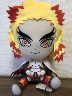 値下げ！鬼滅の刃　煉獄杏寿郎×ラスカルコラボぬいぐるみ
