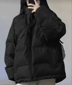 SHEIN ダウンジャケット黒