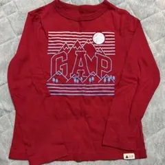 匿名配送☆GAP 赤 長袖Tシャツ　5yers