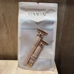 GAACAL ピンクベージュ レザーバンド Apple Watch用バンド