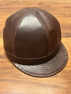 トロフィークロージング レザープリズナーキャップ ブラウン size M