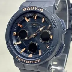 カシオ Baby-G BGA-2510 電波ソーラー ネイビー×ゴールド 腕時計のサムネイル