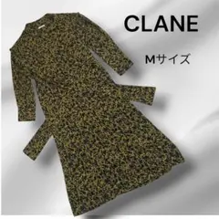【極美品】CLANE クラネ 花柄ロングシャツワンピース