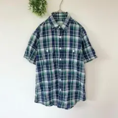 コーエン［S］大人カジュアル◎コットンブレンド◎ビッグポケットチェック柄シャツのサムネイル