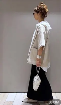 大人気完売＊LEPSIM＊310企画310/スウェットナロースカート＊ブラック
