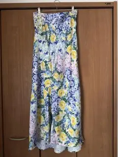 花柄 ロングスカート フレアスカートのサムネイル