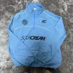 sourcream ハーフジップジャケット ライトブルー