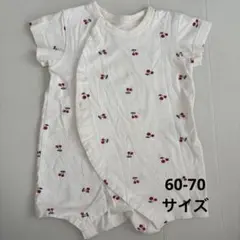 カバーオール　60 70サイズ　チェリー柄