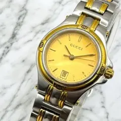 電池交換済】GUCCI グッチ 腕時計 9040L レディース ベージュ調 - メルカリ