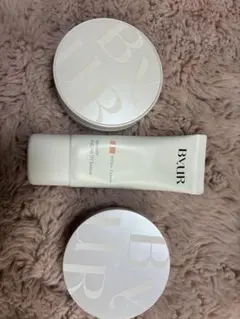 BYUR クッションファンデ、下地、パウダー3点セット