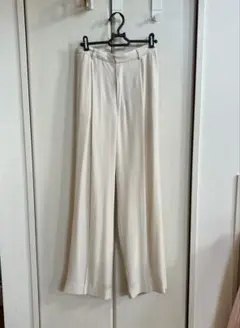 todayful パンツ　ジョーゼットラフトラウザーズ　38 エクリュ