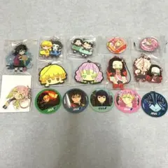 【鬼滅の刃】アクリルキーホルダー、ラバーストラップ、メンコ、缶バッジ