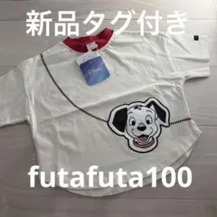 新品タグ付き　futafuta 101匹わんちゃん Tシャツ 100サイズのサムネイル
