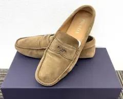 A*a様 【売り切り！】PRADA スエード ブラウン ローファー 箱付き　サイ