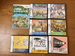 DSソフト・Wiiどう森　まとめ売り8点