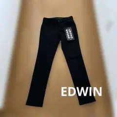 EDWIN ハタラクロ 黒　スキニー　ストレート　XS 厚手のサムネイル