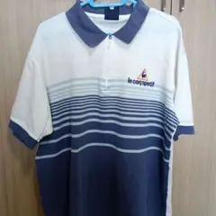 le coq sportif ストライプポロシャツ