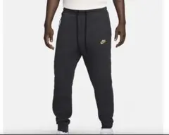 金ロゴ テックフリース パンツ ジョガー NIKE スウェットM人気黒