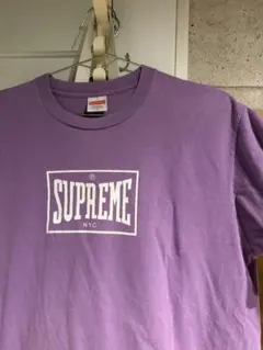 値下げ‼️SUPREME パープル ロゴTシャツ
