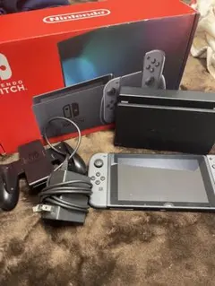 Nintendo Switch 本体 グレー ACアダプター付き