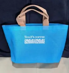 TULLY'S COFFEE メッシュトートバッグ ブルーのサムネイル