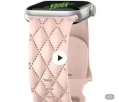 Apple Watch バンド ピンク・黒 ケース 3点セット