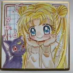 【手描きイラスト】セーラームーン　うさぎとルナ