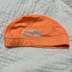 セントラル　スイミングキャップ　帽子　オレンジ　Lサイズ
