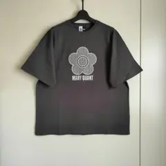 マリークワント　異素材デイジーアートTシャツ　チャコールグレー　Mサイズ　新品