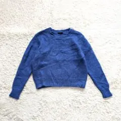 ロッソ アーバンリサーチ 長袖ニット ブルー モヘヤ フリーサイズ