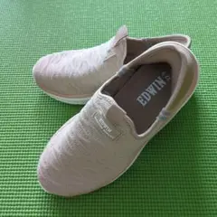 EDWIN ベージュ スリッポン 22.5cm