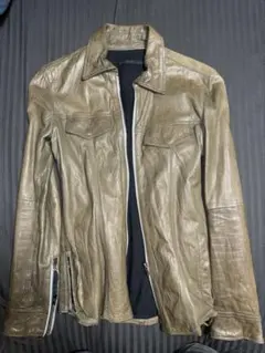 Archive レザージャケット Iライン