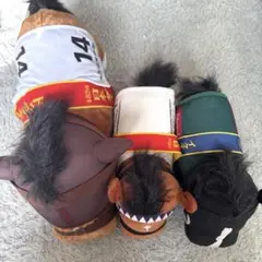 サラブレッドコレクション　競馬　ぬいぐるみ 3点セット